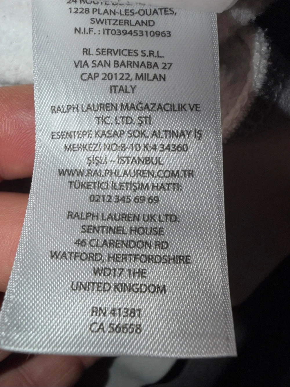 Polo by Ralph Lauren White Hoodie with Multicolor POLO Logo